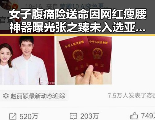 女子腹痛险送命因网红瘦腰神器曝光 张之臻未入选亚运会引热议
